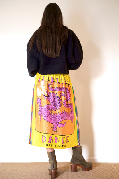 ME369 Alexa Printed Skirt - Fearless Dance