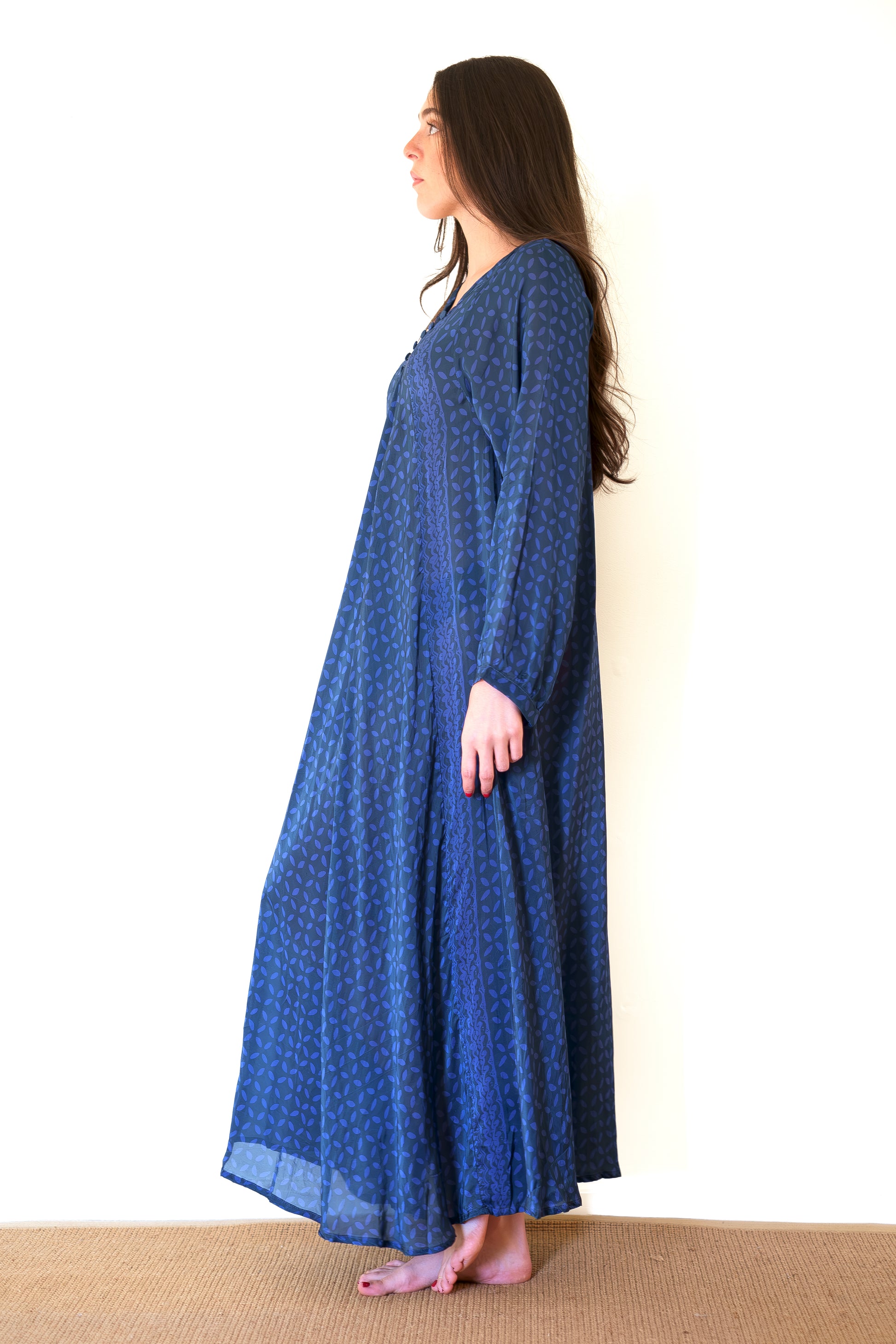natalie martin fiore short dress Natalie Martin Collection Fiore Maxi Dress | Blue/Stripe | Size XS