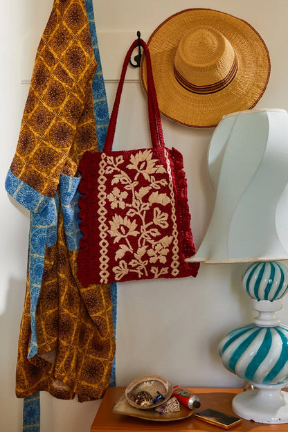 Sage x Clare - Thea Crochet Tote Bag