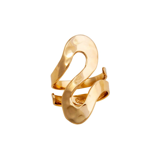 Charles Albert Alchemia Serpentine Hammered Adjustable Ring