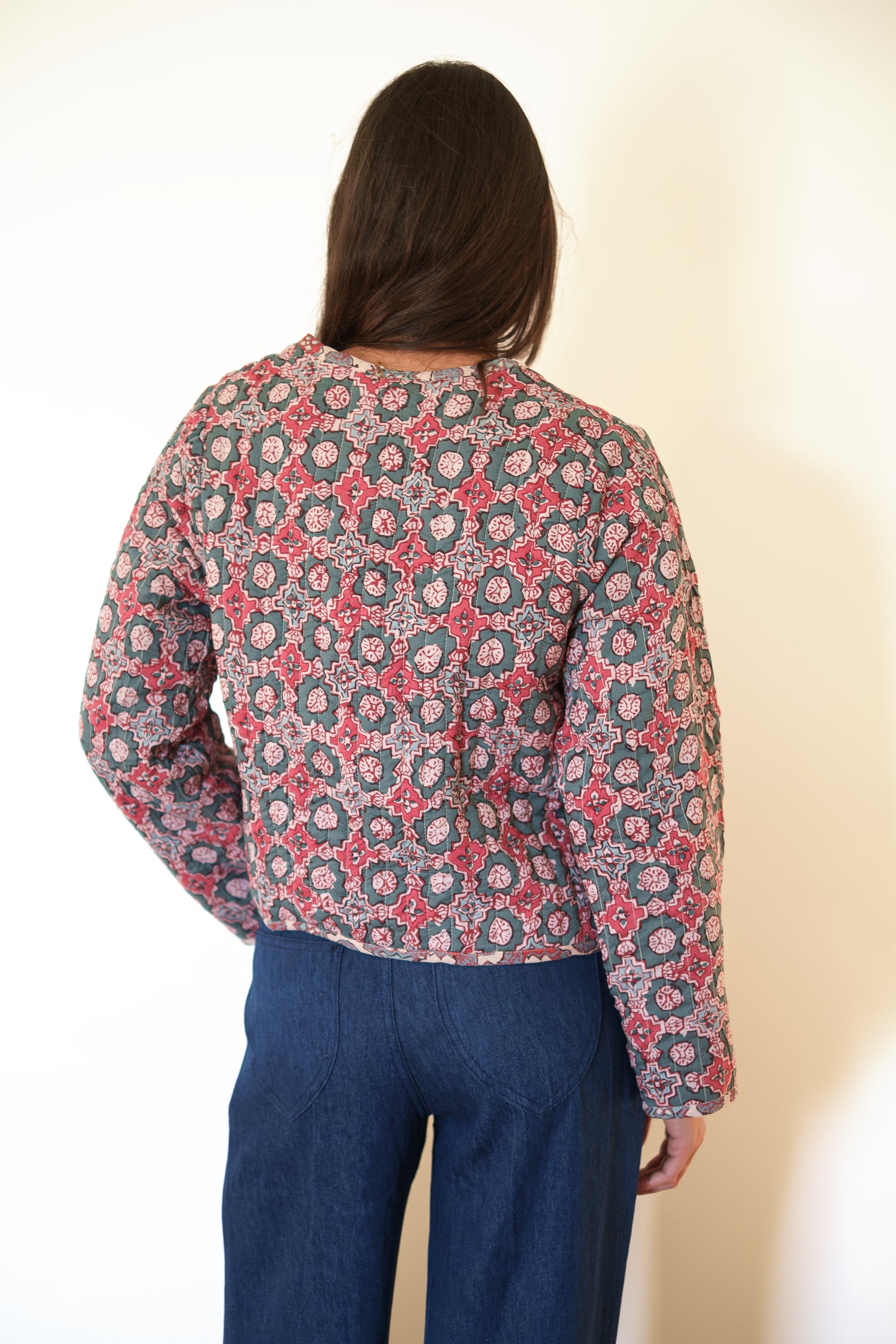 Natalie Martin Saskia Jacket - Spanish Tile Combo