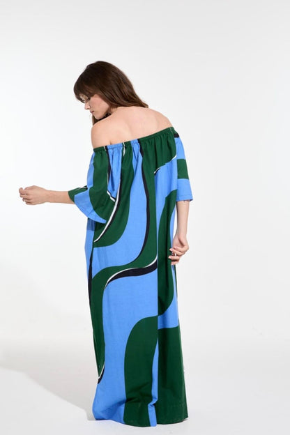 Mapoesie Teal Palao Madone Dress