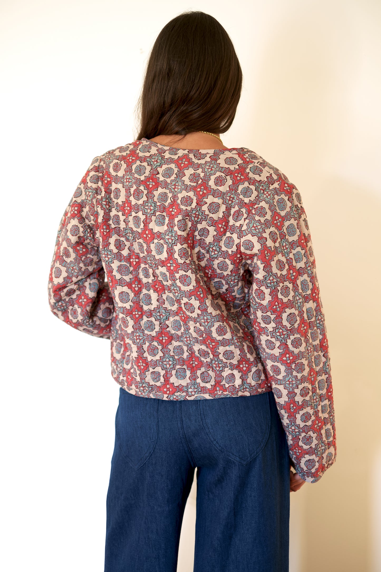Natalie Martin Saskia Jacket - Spanish Tile Combo