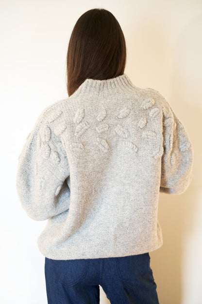 MIRTH Cusco Shell Cardigan - Dove Gray