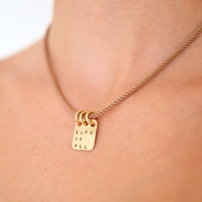 Small Mantra Pendant - Love Is All