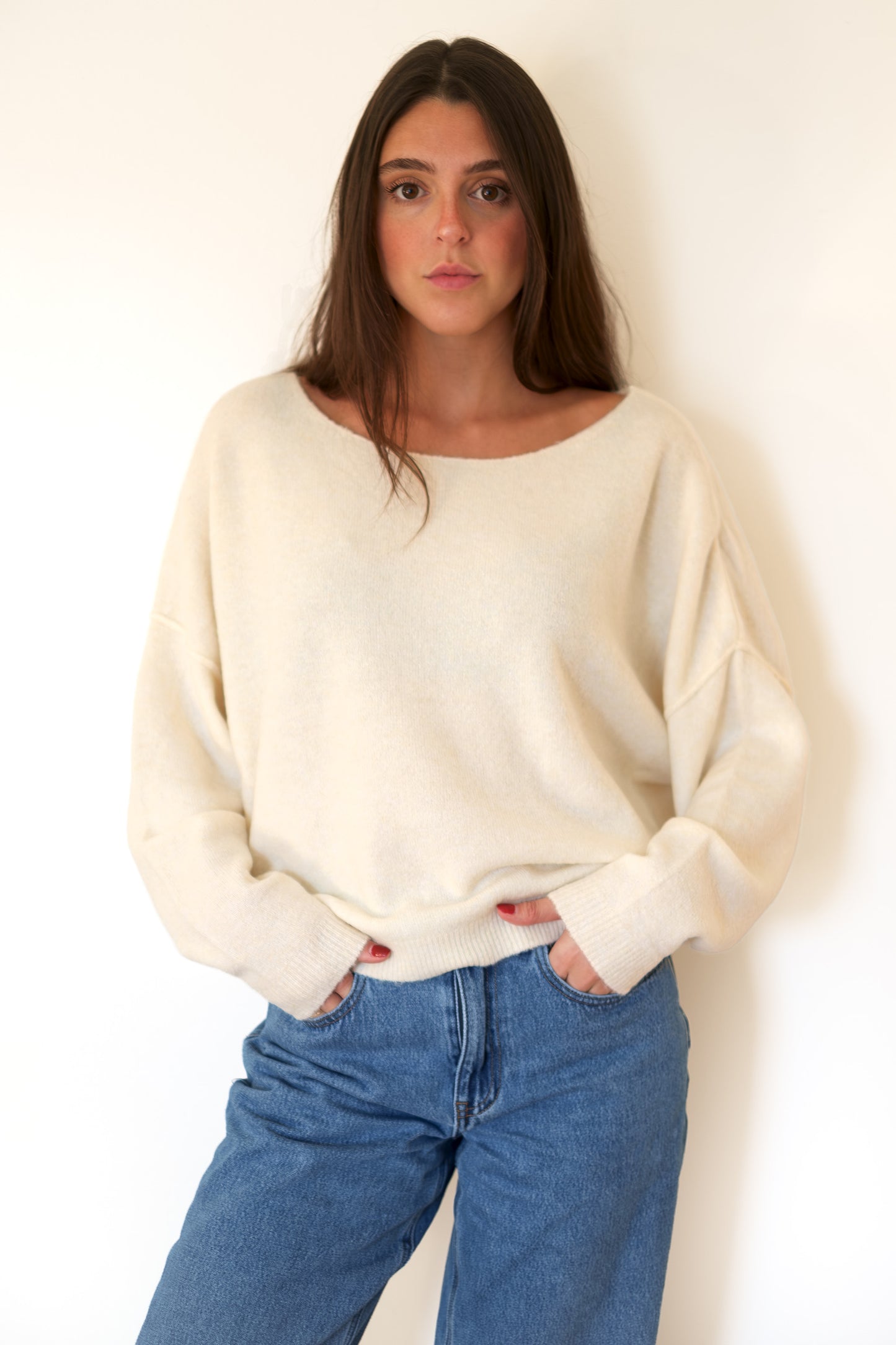 American Vintage Damsville Jumper - Melange Pannacotta