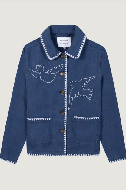 Maison Labiche | Ultramarine Doves Thure Jacket
