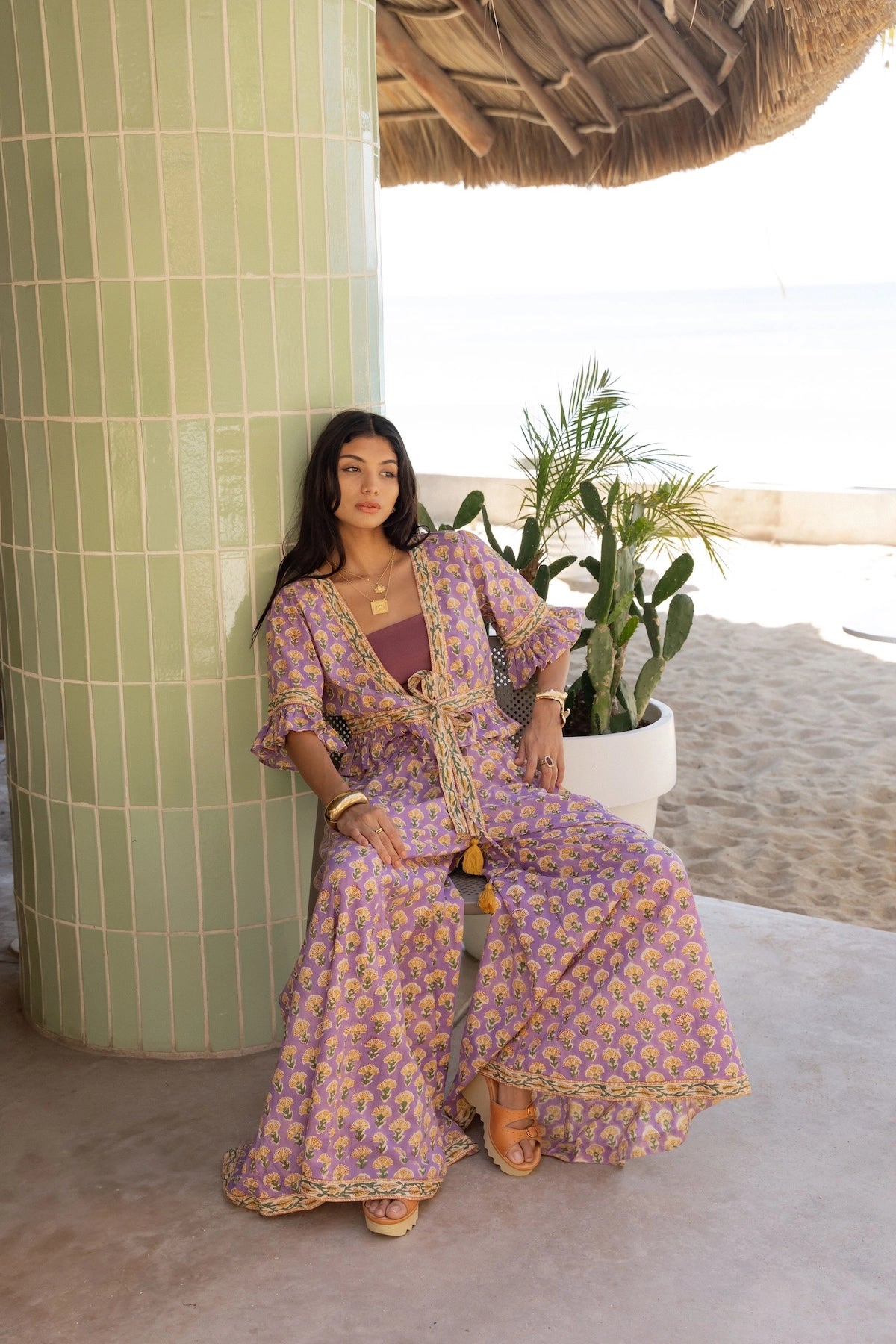 The Fox and The Mermaid - Block Printed Palazzo Pants