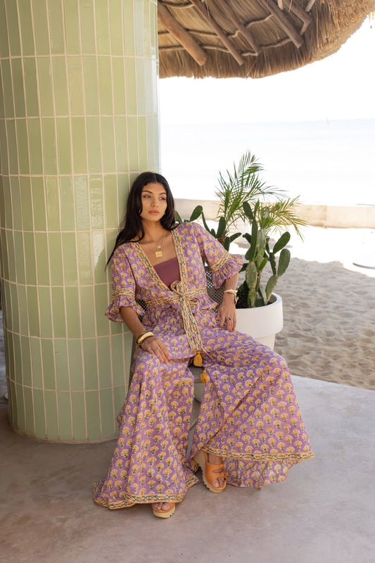 The Fox and The Mermaid - Block Printed Palazzo Pants