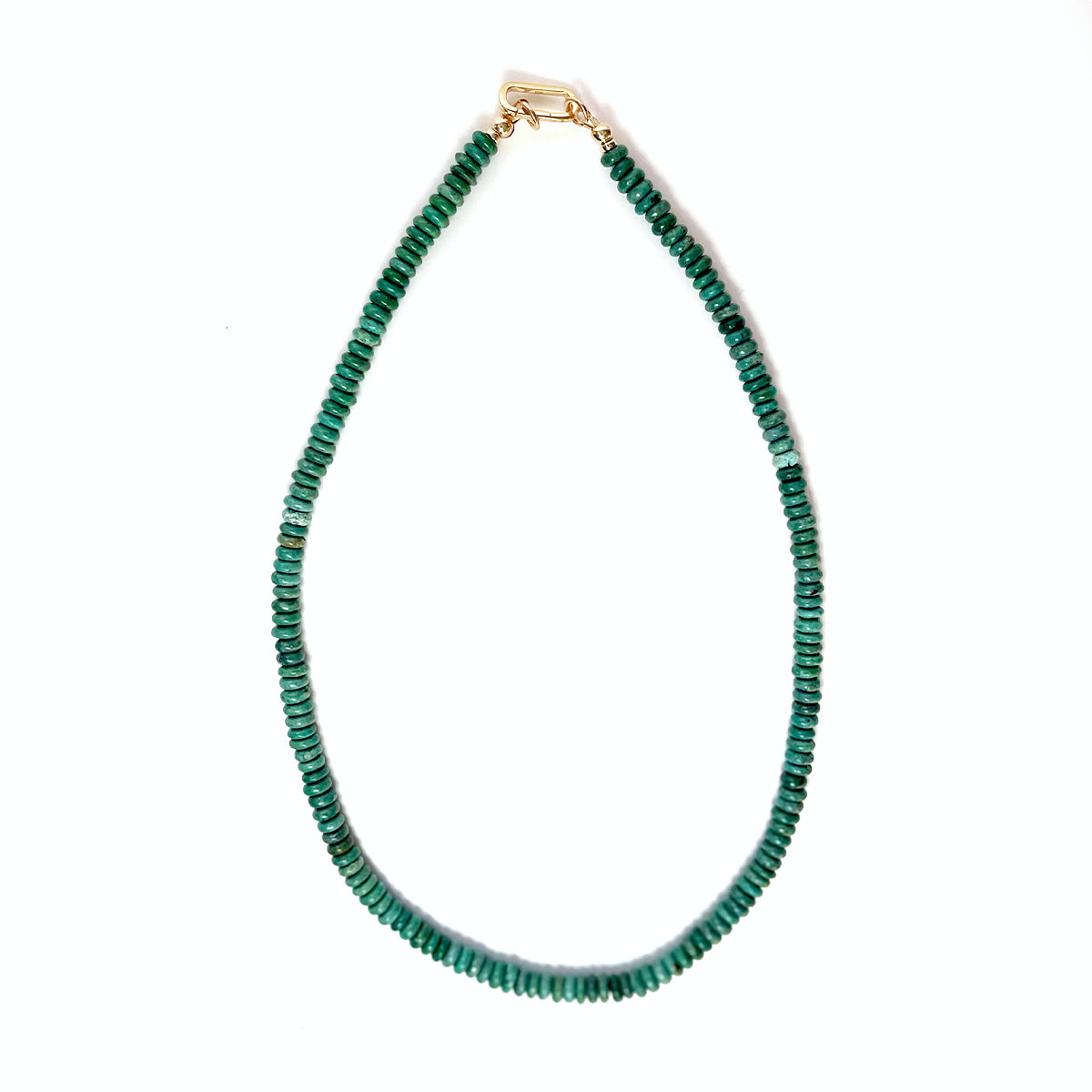 Green Turquoise Gemstone Necklace