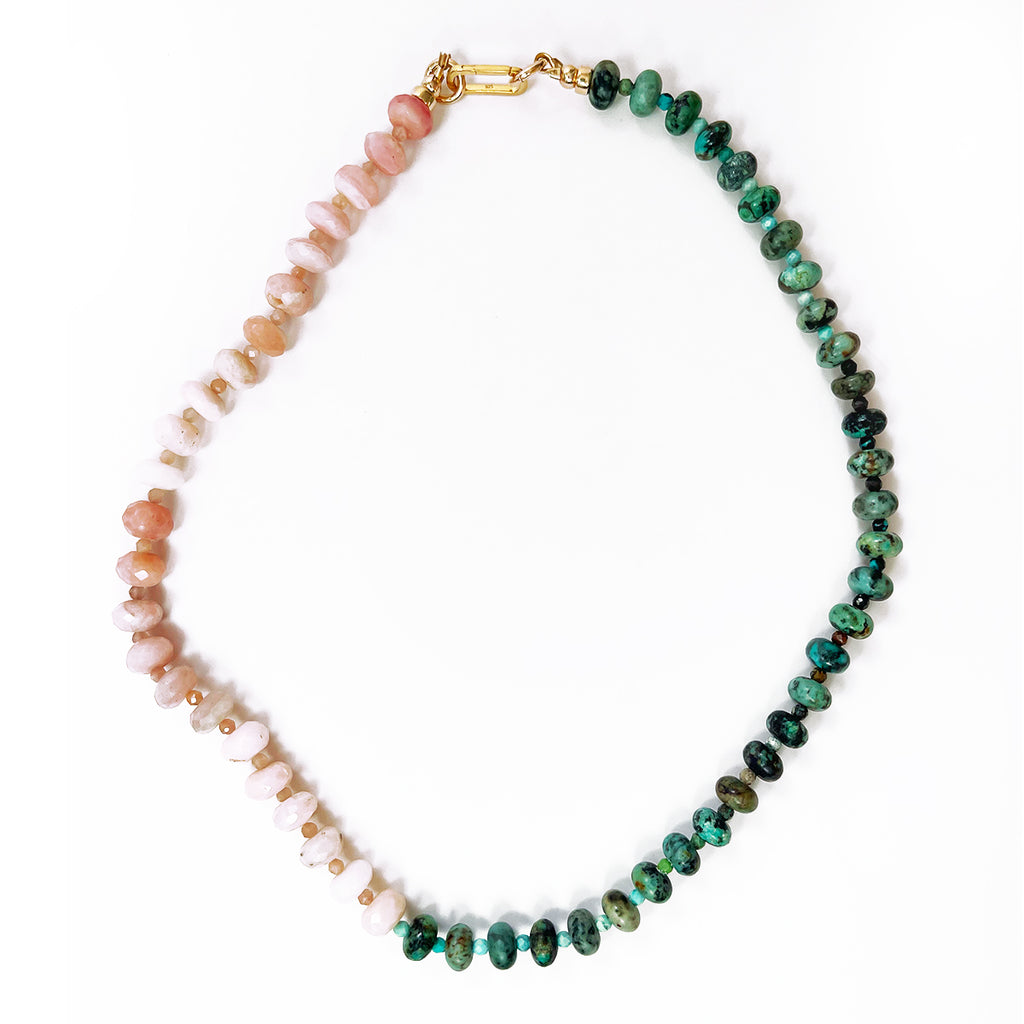 Sand and Sea Gemstone Necklace