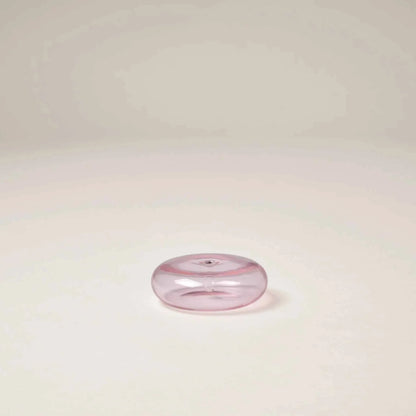 Glass Vessel Incense Holder - Pink