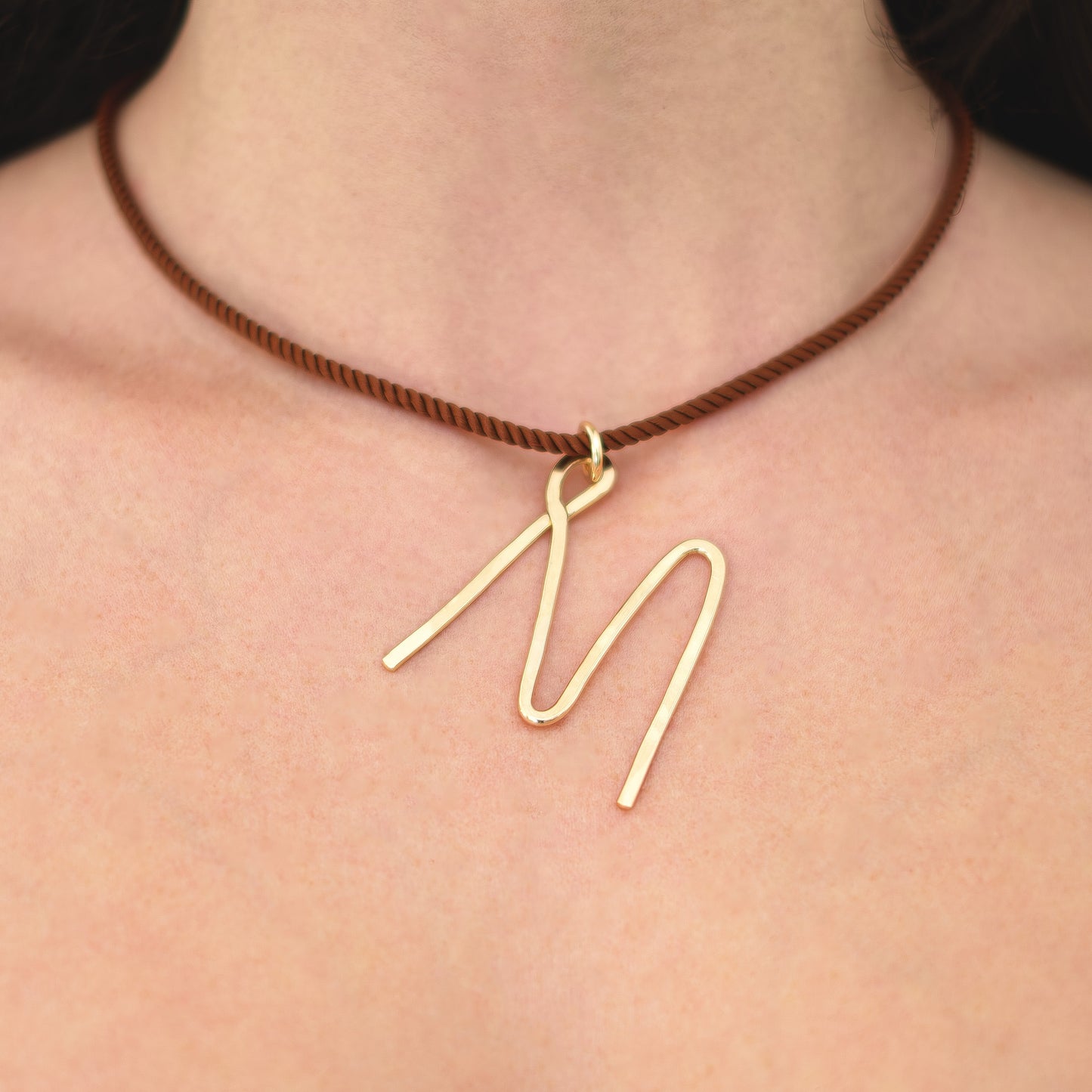 Oversized Letter Pendant