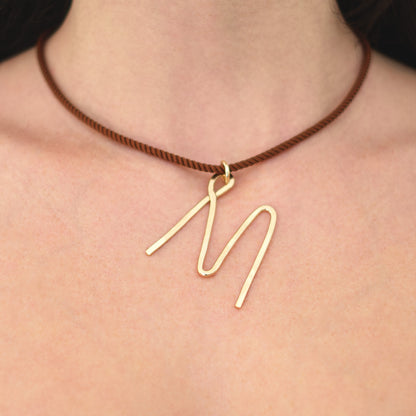 Oversized Letter Pendant