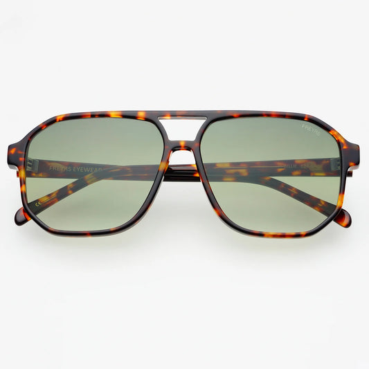 Freyrs Billie Sunglasses - Tortoise/Green