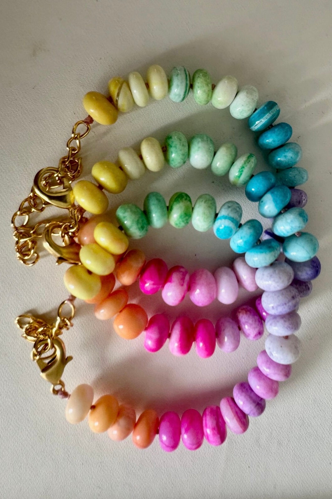 Anokhi Green - Pastel Rainbow Bracelet