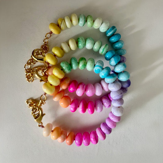 Anokhi Green - Pastel Rainbow Bracelet