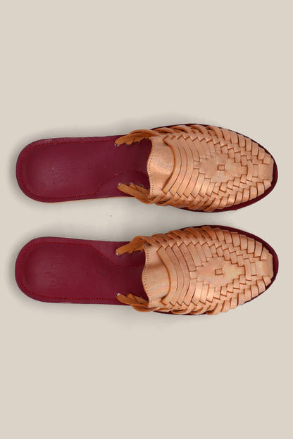 Espiritu Slip On Huaraches - Rose Quartz