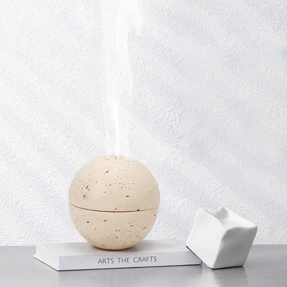 Yogiris Natural Travertine Sphere Incense Burner