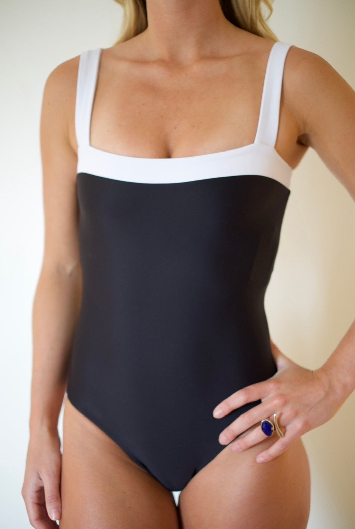 Jade Swim Coast One Piece - Black & White