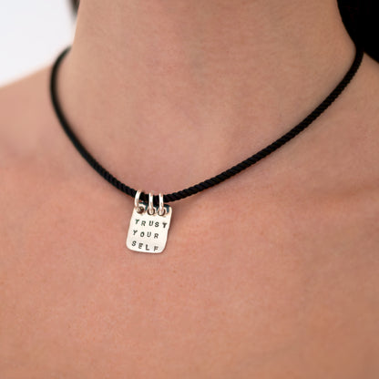 Small Mantra Pendant - Trust Yourself