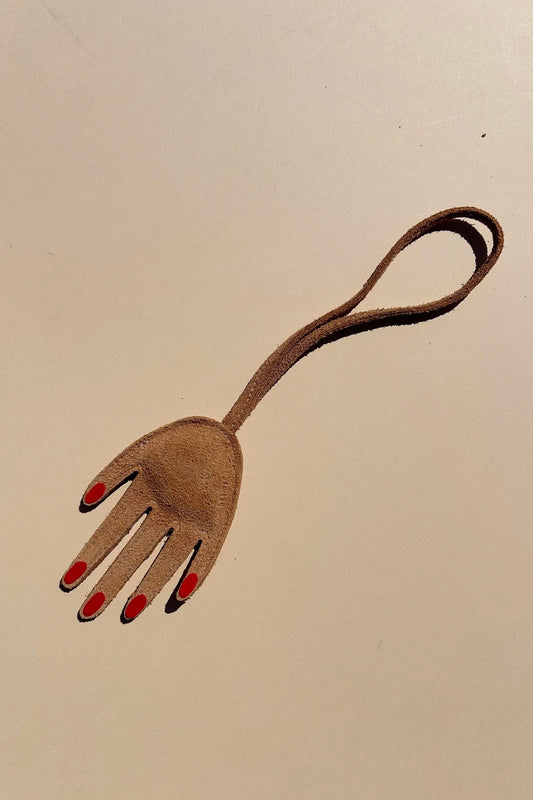 Primecut Bag Charm - Tan Hand