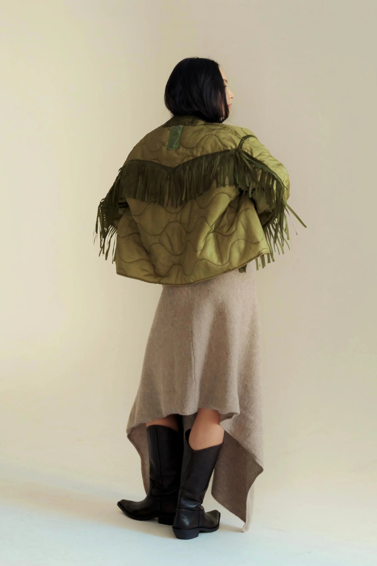 Sloppy Seconds - Military Liner Fringe in Green