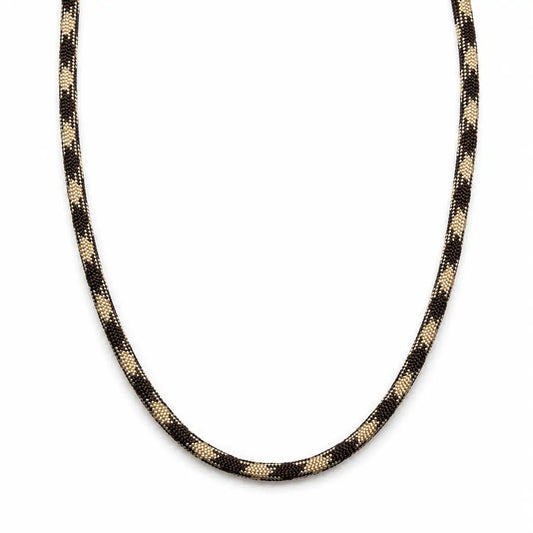 LB Beadz Latte Plaid Cord