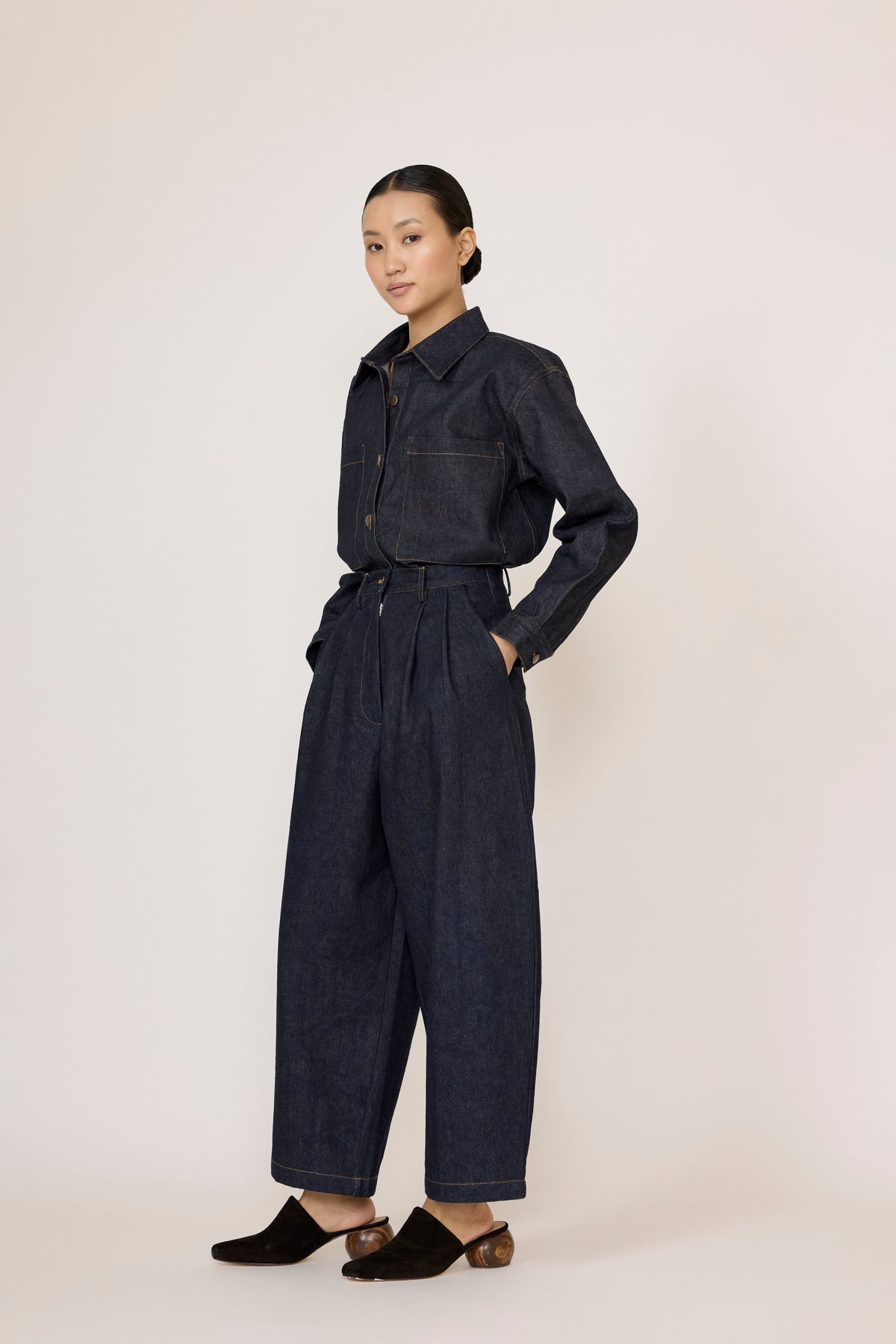 Laude Boyfriend Pant - Dark Indigo