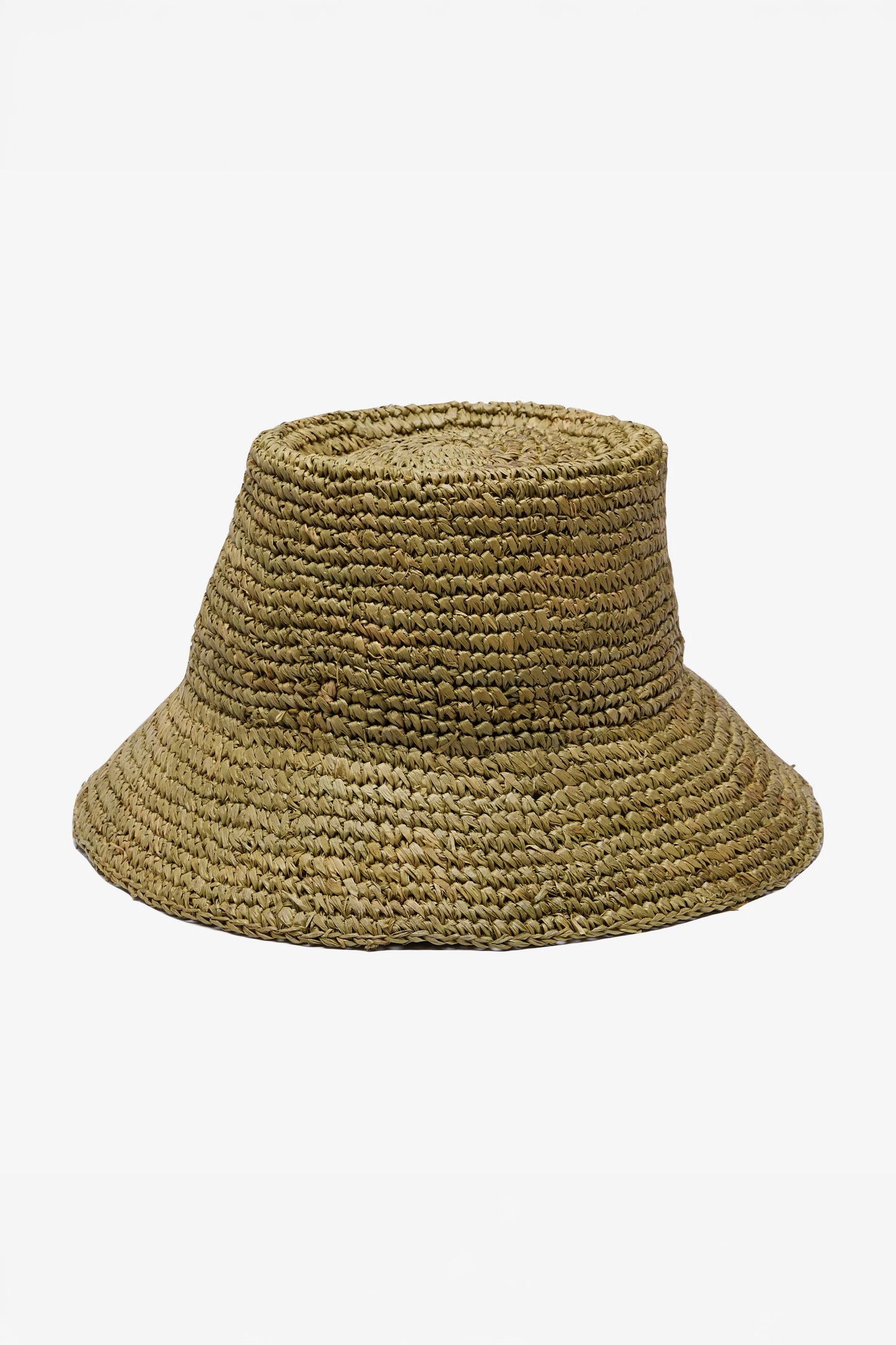 Wyeth - Tali Raffia Bucket in Army Green