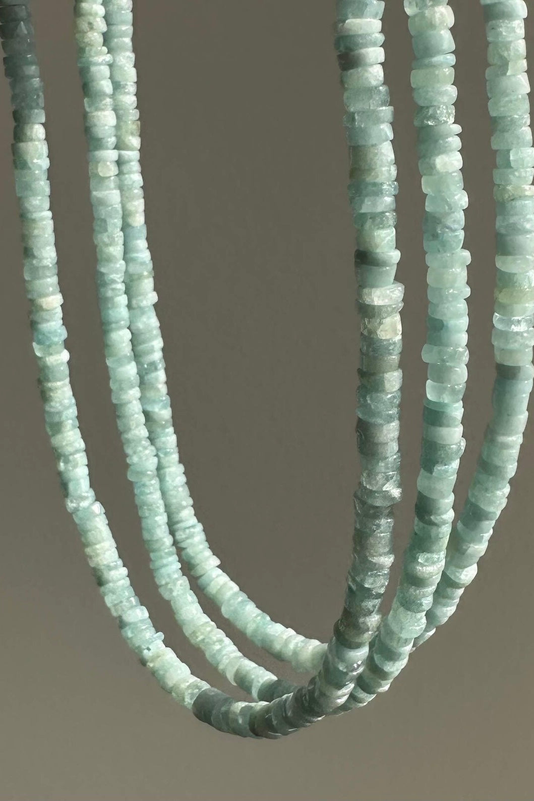 Anokhi Green - Light Blue Aquamarine Necklace