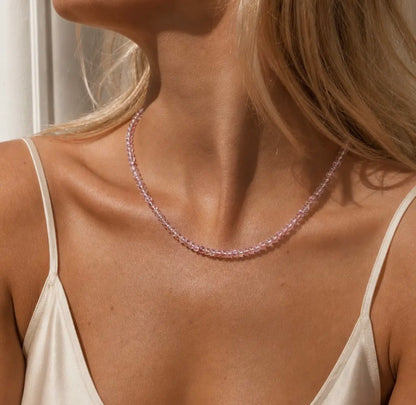 Anokhi Green - Pink Amethyst Necklace
