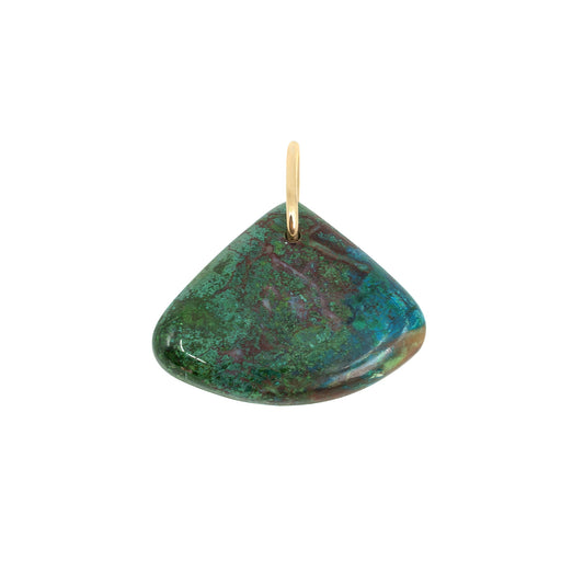Gemstone Pendant - Turquoise Teardrop Wide