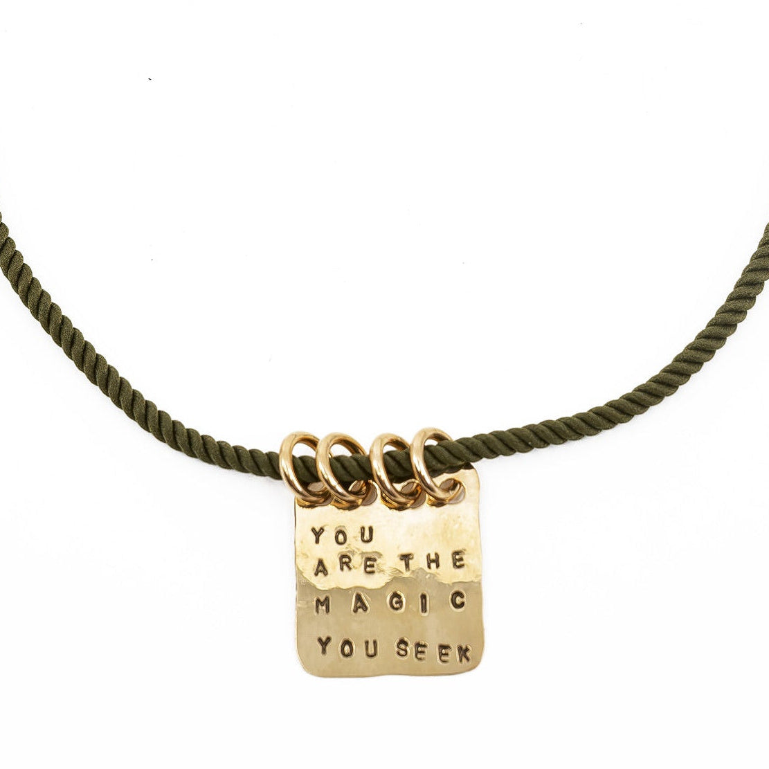 Large Mantra Pendant - You Are The Magic You Seek