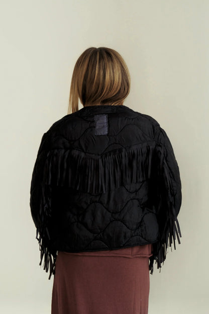 Sloppy Seconds - Military Liner Fringe in Black