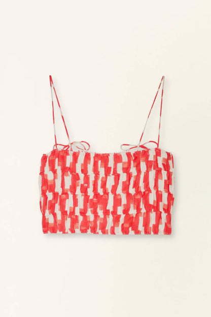 MIRTH Puglia Top in Cherry Hopscotch
