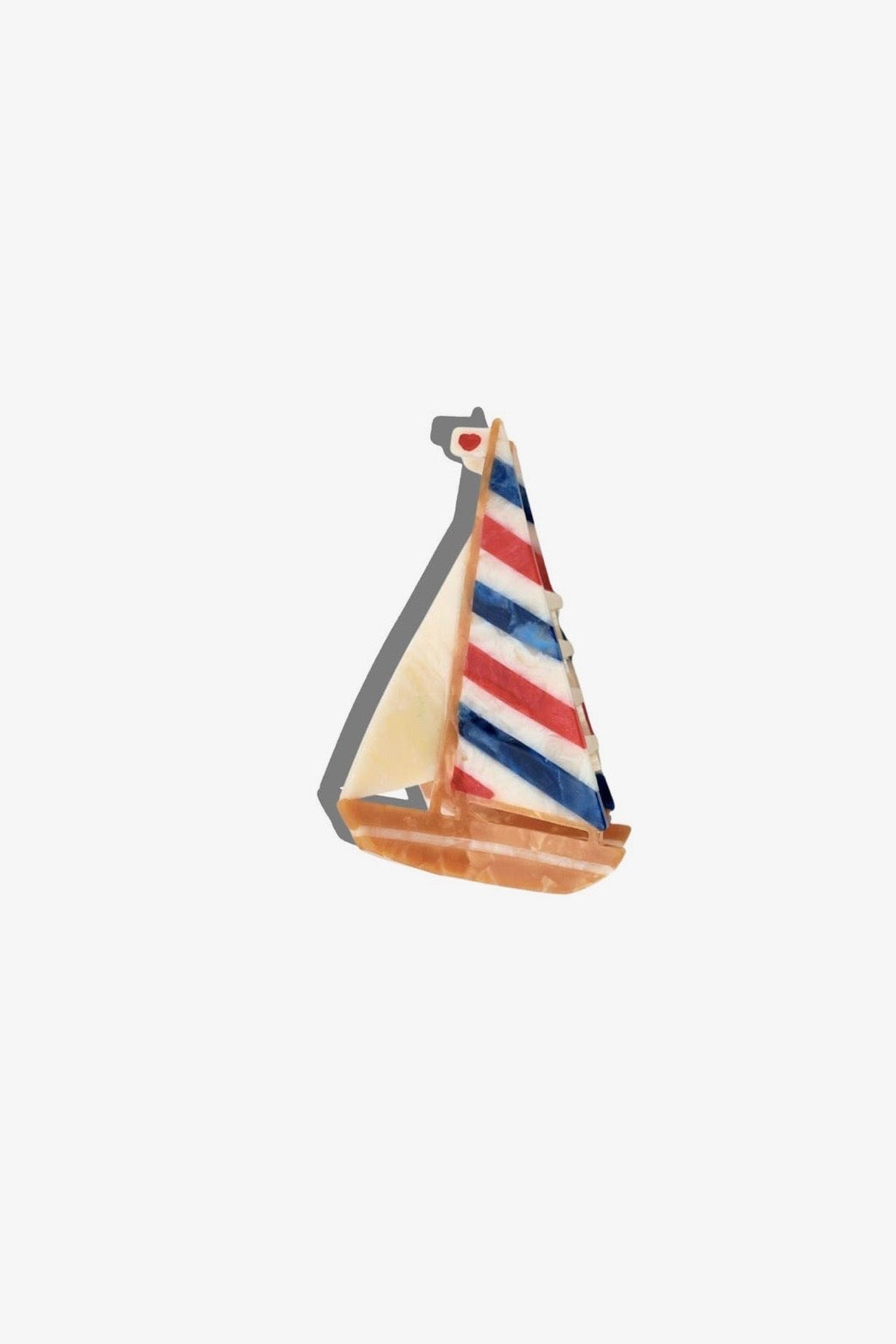 Solar Eclipse | Hand-Painted Sailboat Claw Hair Clip