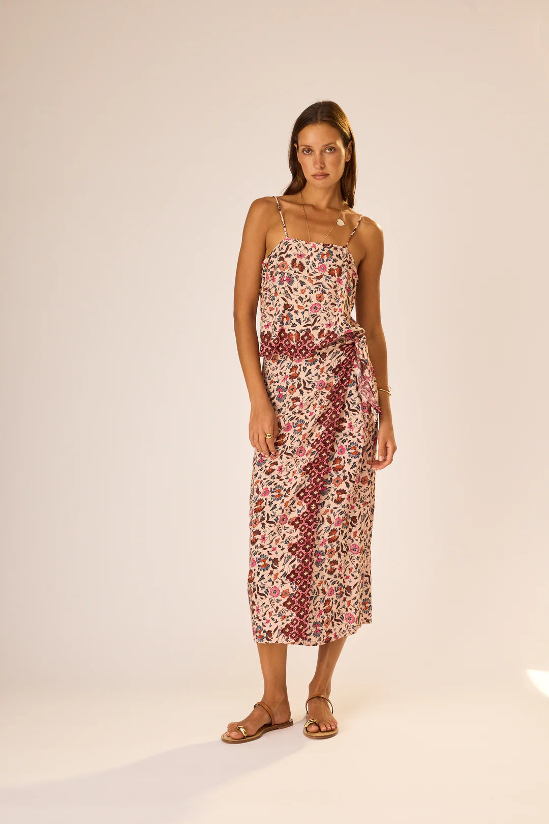 Natalie Martin - May Wrap Skirt - Wildflower Spice