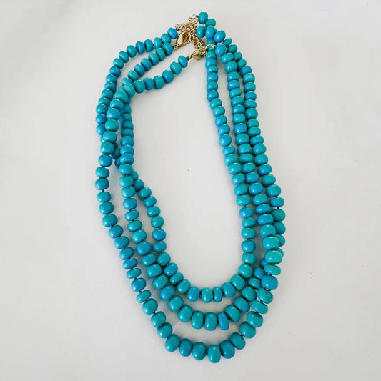 Anokhi Green - Blue Howlite Turquoise Necklace