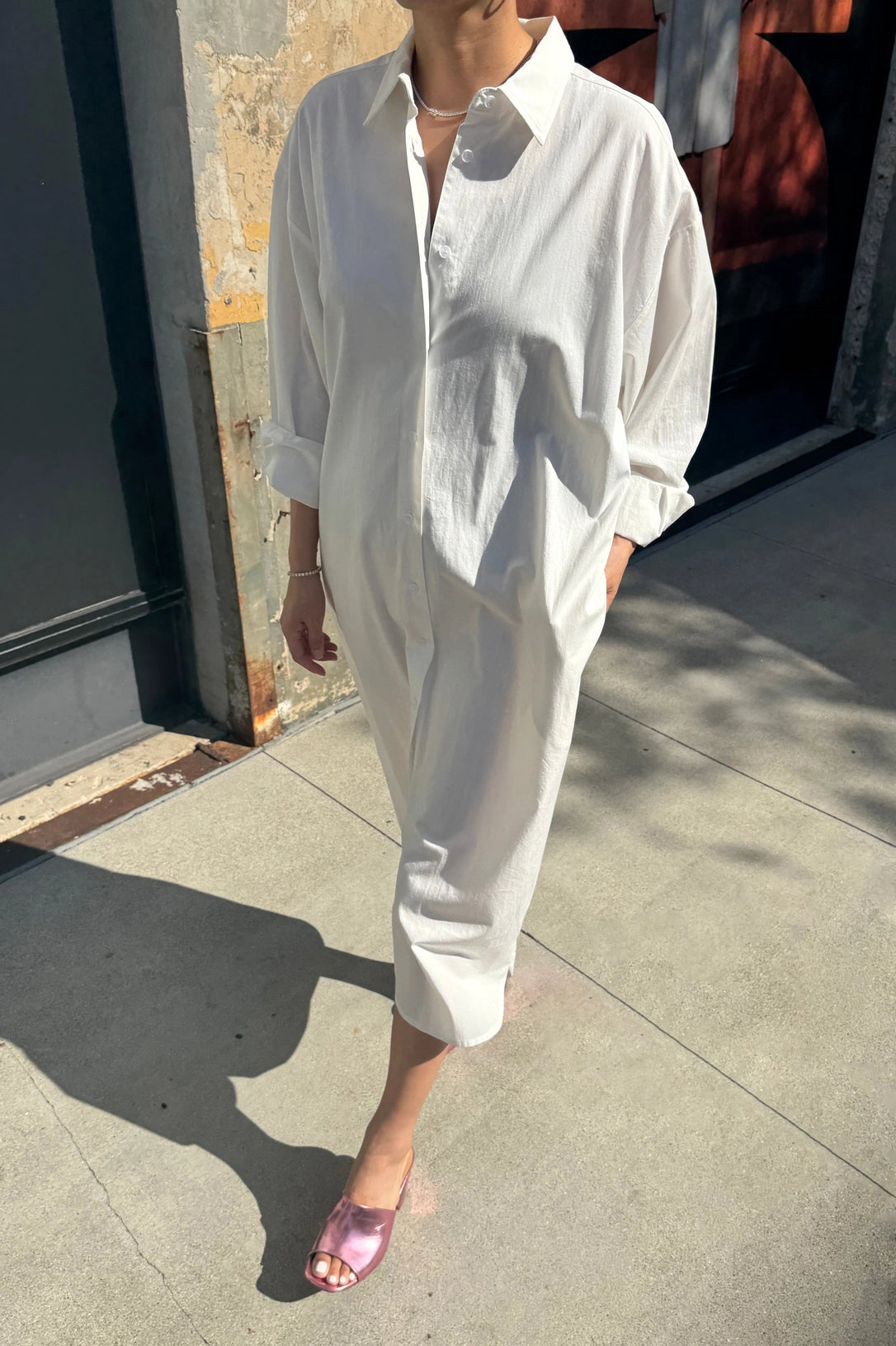 Le Bon Shoppe - Artist Long Shirt in White
