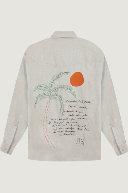 Maison Labiche | Denim Sandstone Postcard Shirt