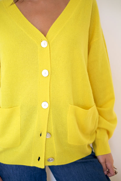 Crush Canggu Oversized Cardigan - Sunshine