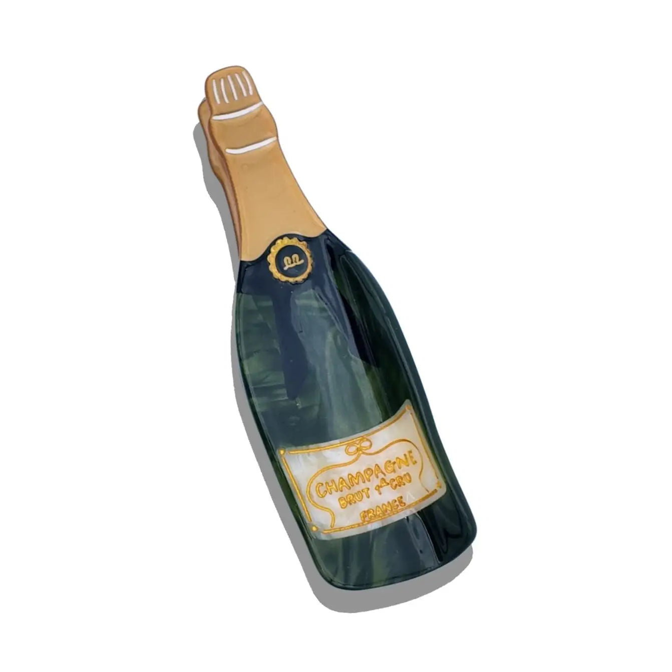 Solar Eclipse | Hand Painted Champagne Claw Hair Clip