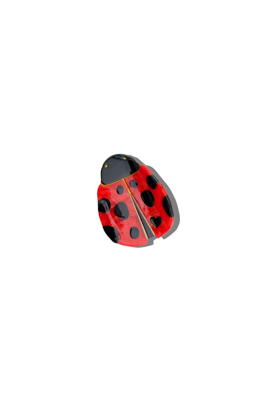 Solar Eclipse | Hand Painted Ladybug Claw Hair Clip