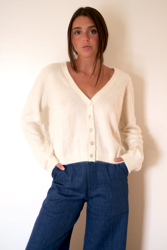 Crush Liusa Brushed Cardigan - Jasmin