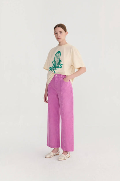 Bobo Choses - Washed twill boot cut pants