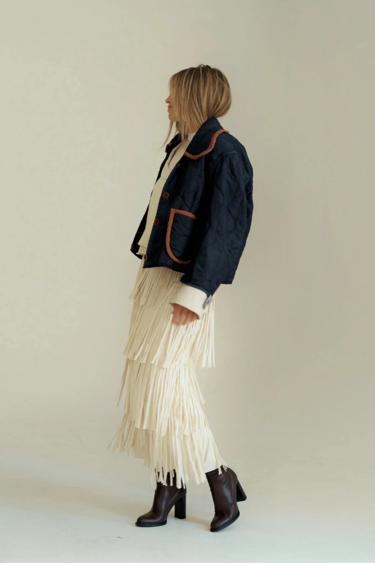 Sloppy Seconds - Chestnut Liner in Navy/Brown Trim
