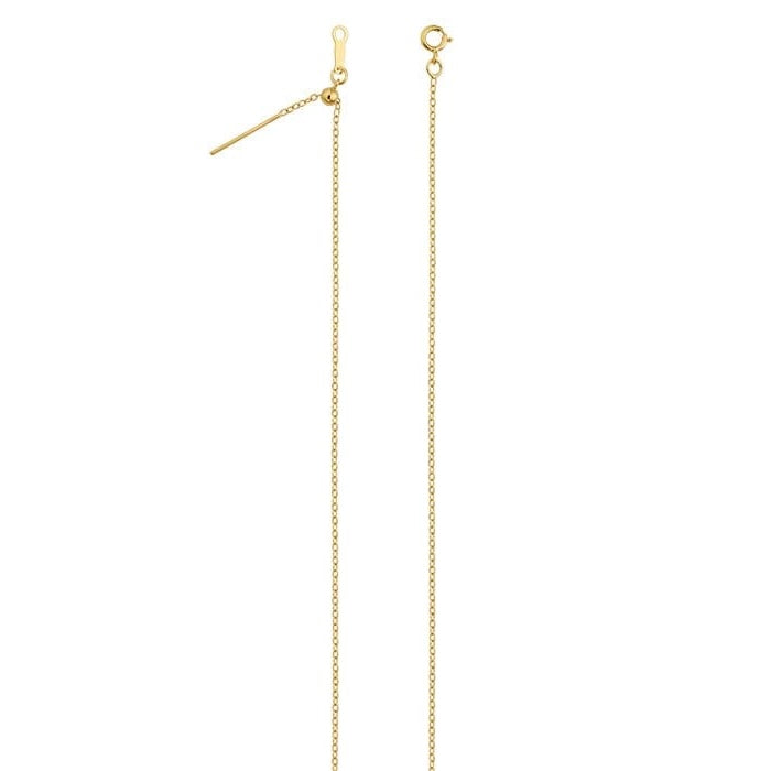 14K Fine Yellow Gold Adjustable Chain