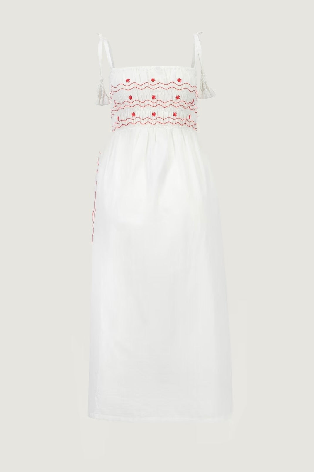 Maison Labiche | Poplin Off White Shells Dress