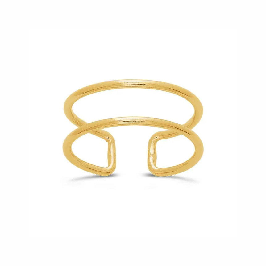 Double-Cuff Stackable Ring